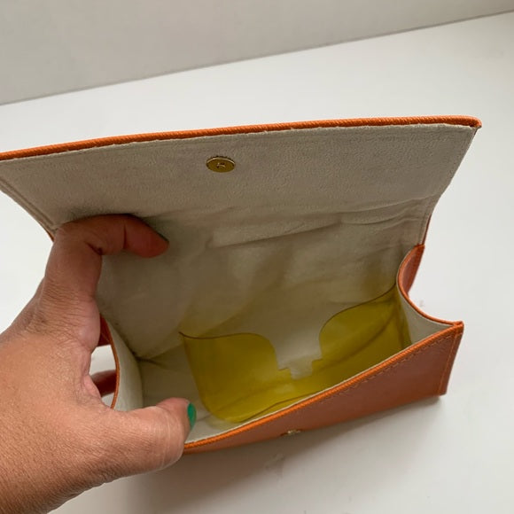 Tory Burch Eye / Sun Glasses Case, Orange