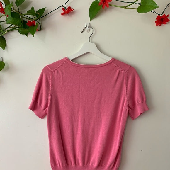 Brooks Brothers Pink Silk Sweater, Size Medium