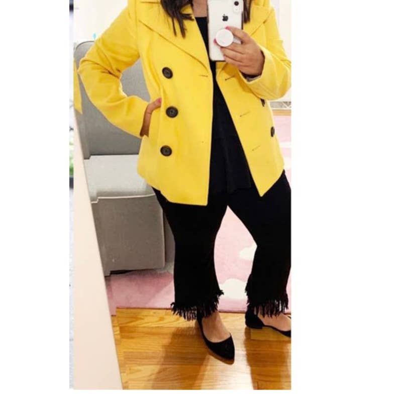 Old Navy Yellow Pea Coat