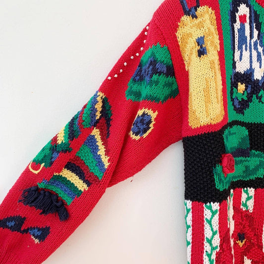 Vintage Eagle's Eye Fashion Show Shoppe Knit Sweater Cardigan