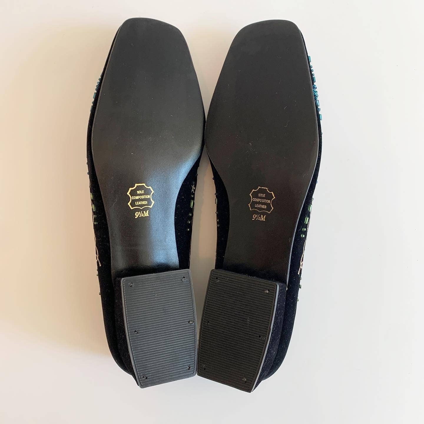 The Touch of Nina New Year's 2000 Millennium Y2K Velvet Beaded Shoes