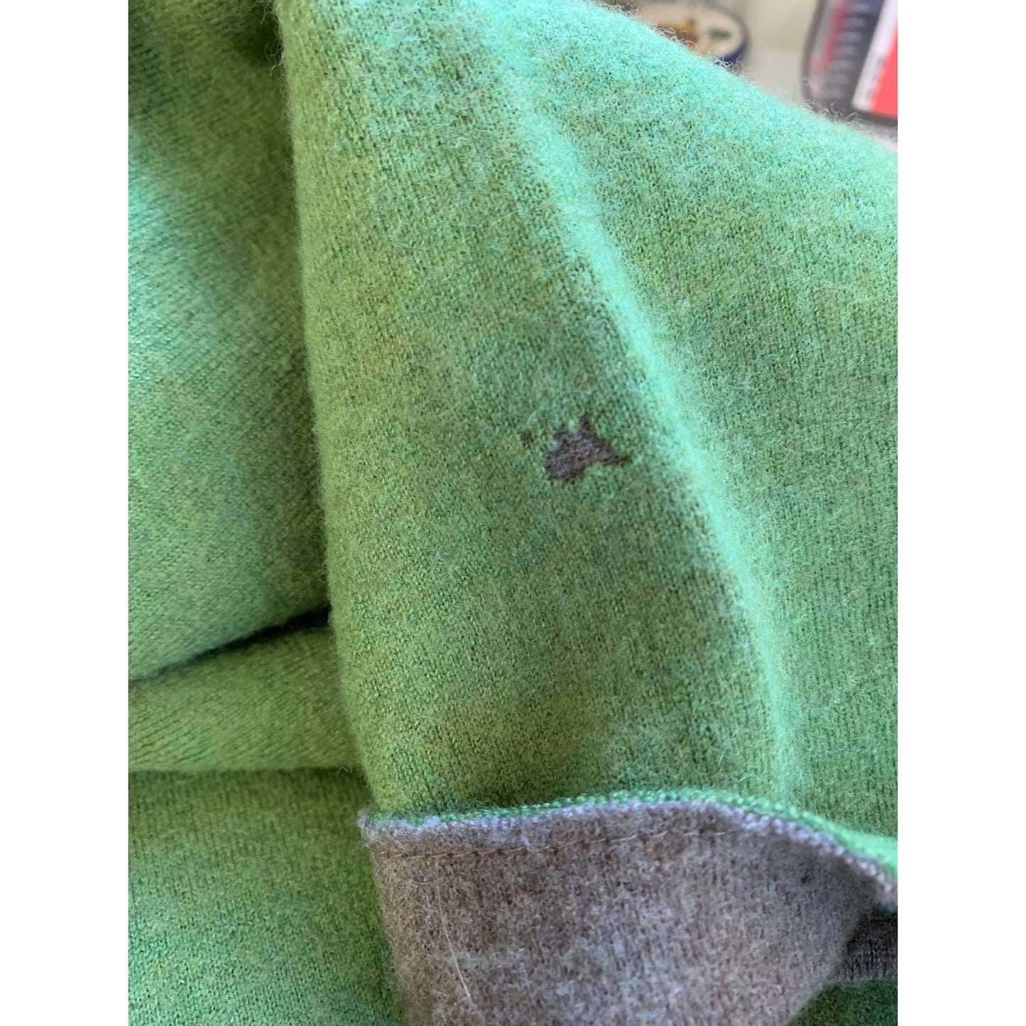 Eileen Fisher Green Wool Cardigan Sweater