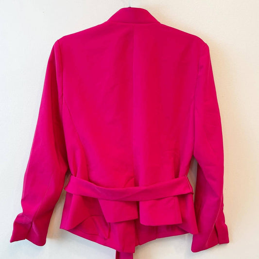 NY&Co York & Company Soft Madie Blazer Belted 7th Avenue Primrose Pink