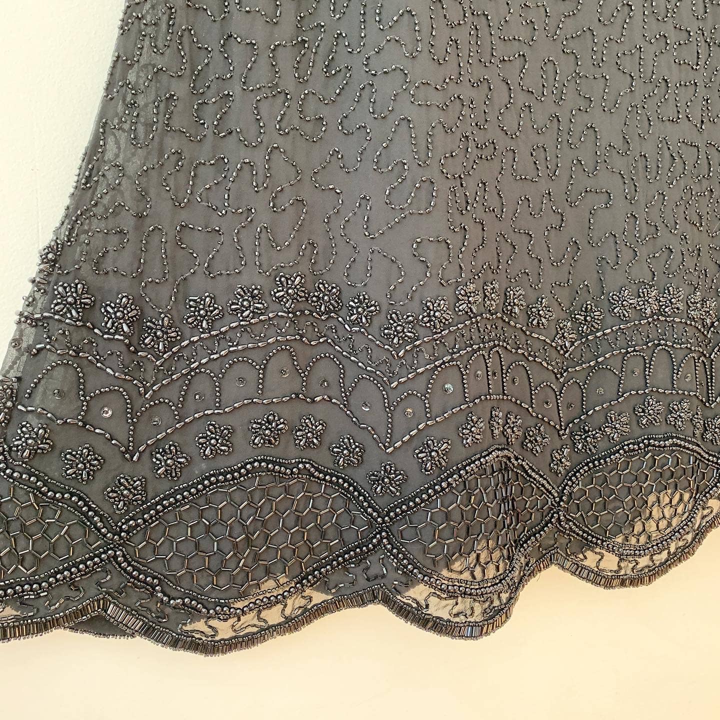 JKara New York Black Beaded Shift Dress