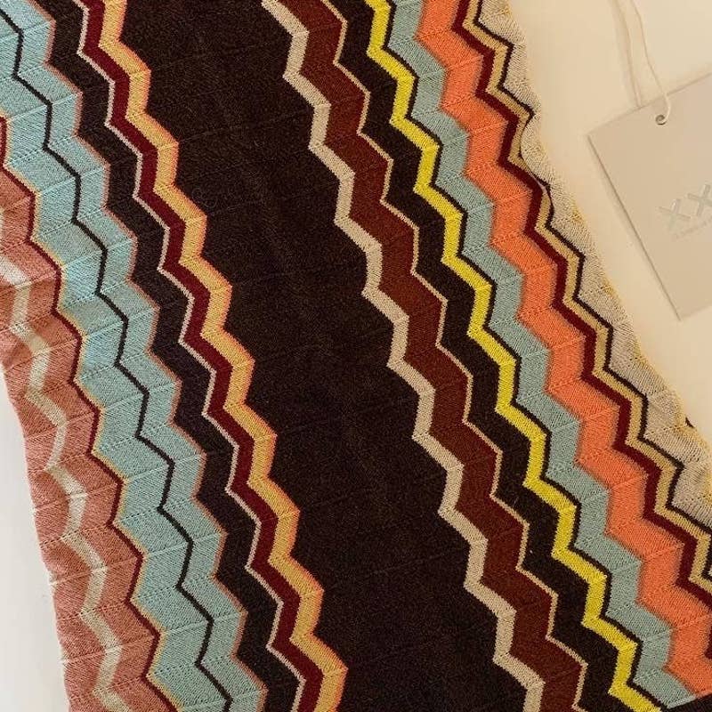 Kids Missoni for Target Chevron Sweater Vest Dress Brown Yellow