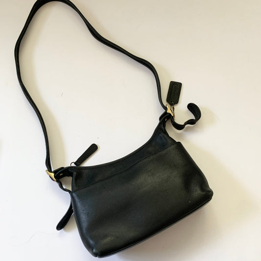 COACH Vintage Legacy Leather Crossbody Shoulder Purse 9136 Black