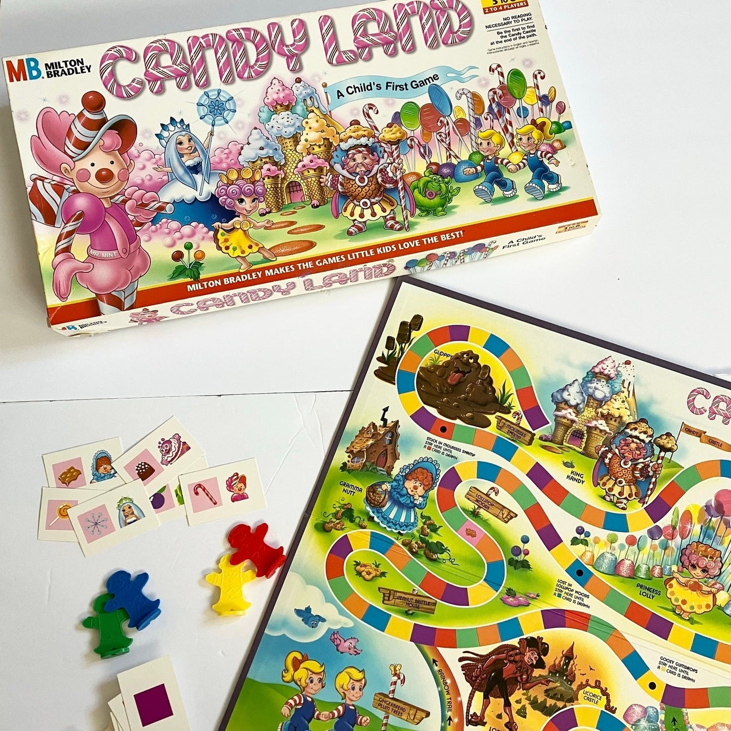 Vintage 1984 Candy Land Board Game by Milton Bradley Kids Games Complete ii