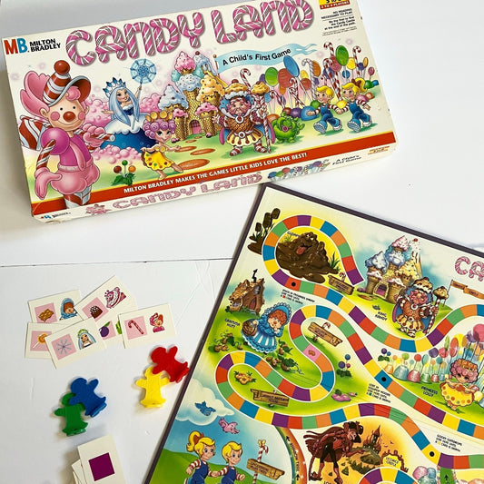 Vintage 1984 Candy Land Board Game by Milton Bradley Kids Games Complete ii
