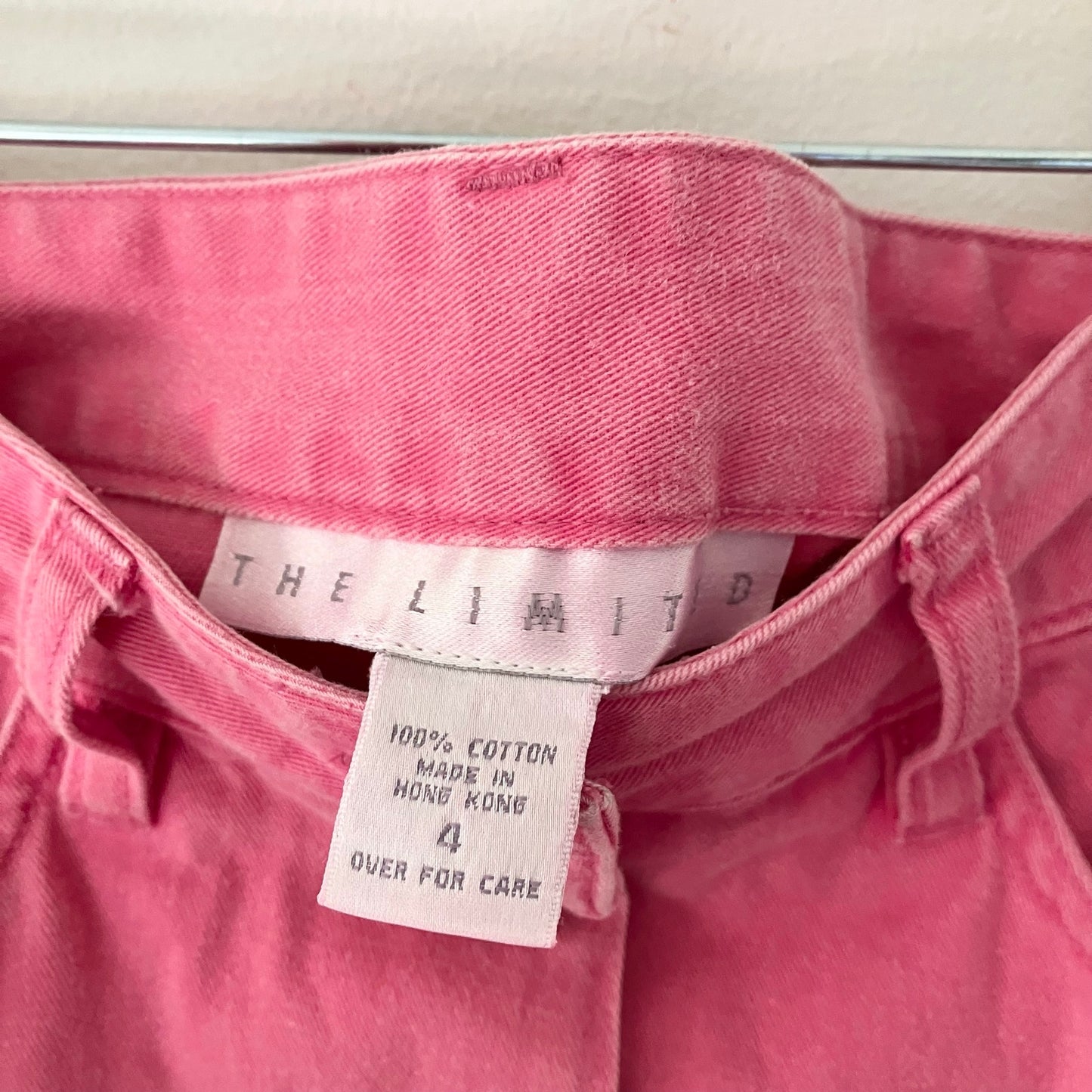 Vintage The Limited Pink Button Front Pencil Skirt