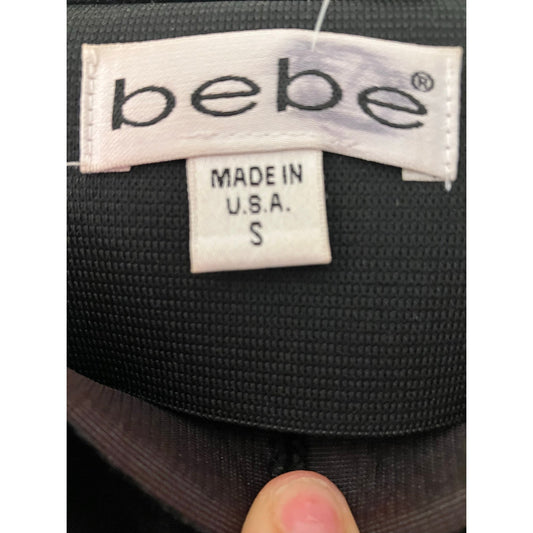 Bebe Vintage Y2K Black Velvet Spaghetti Strap Fitted Long Maxi Formal Dress
