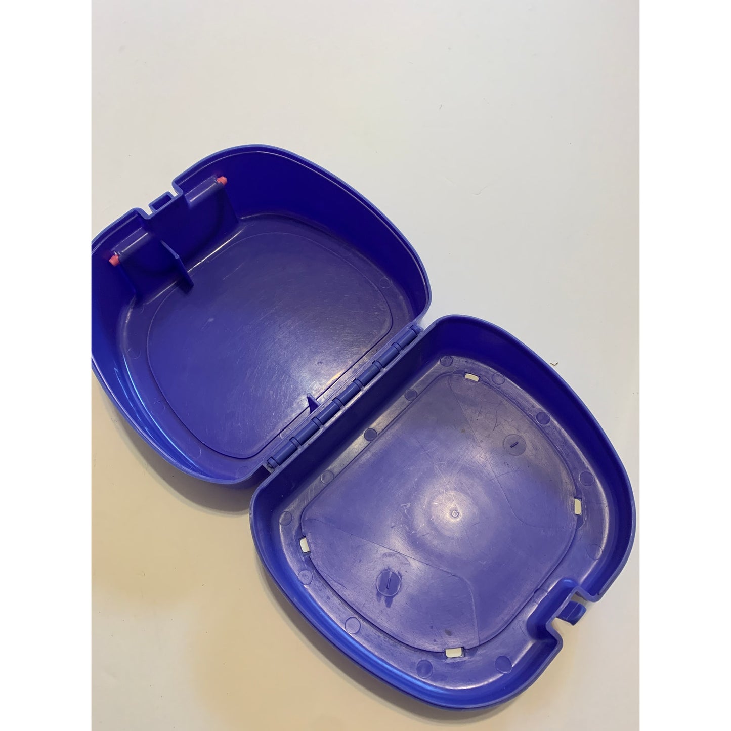 Power Puff Girls Vintage Purple Plastic Hard Case Lunchbox