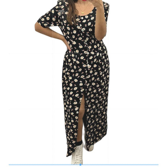 Vintage 90s The Limited Tulip Button Front Maxi Dress Large