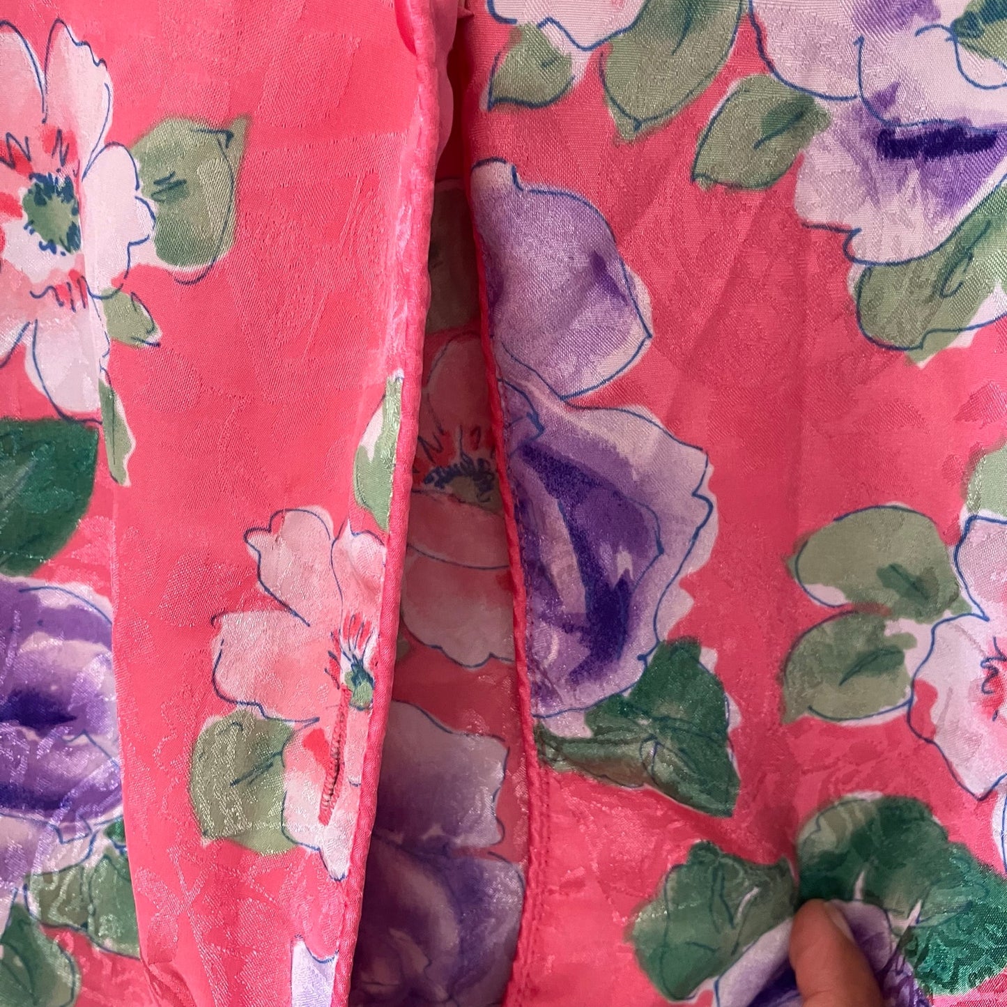 Victoria's Secret Vintage Gold Label Vintage Pink Purple Floral Night Shirt