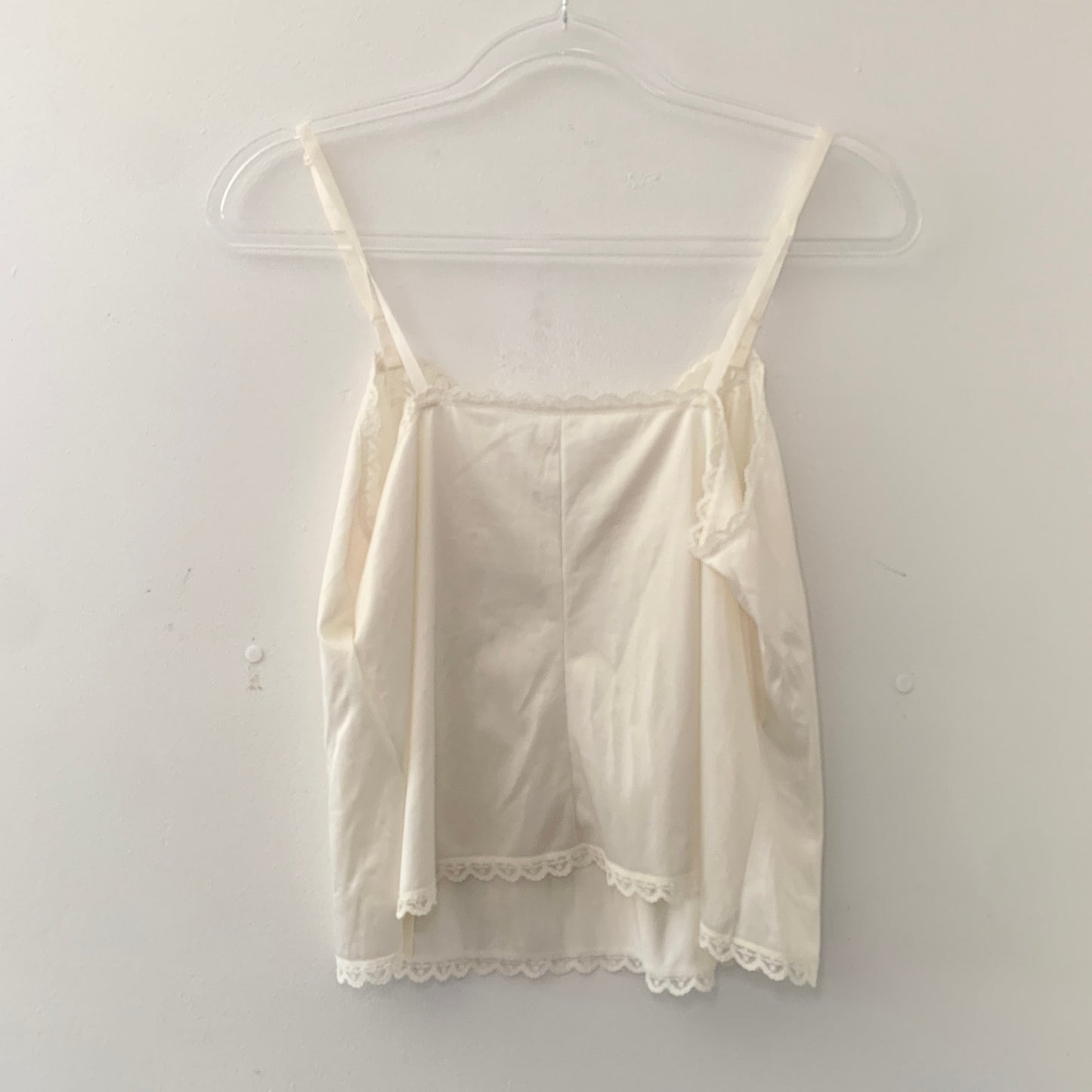 Vintage Body Lites JcPenney White Lace Y2K Style Camisole Tank Top