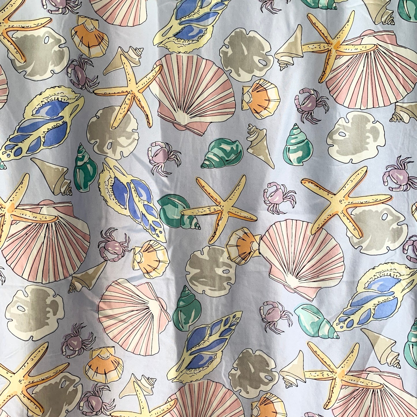 Rhonda Lynne Vintage 80s 90s  Silk Beach Sea shell Theme Relaxed Blazer Medium