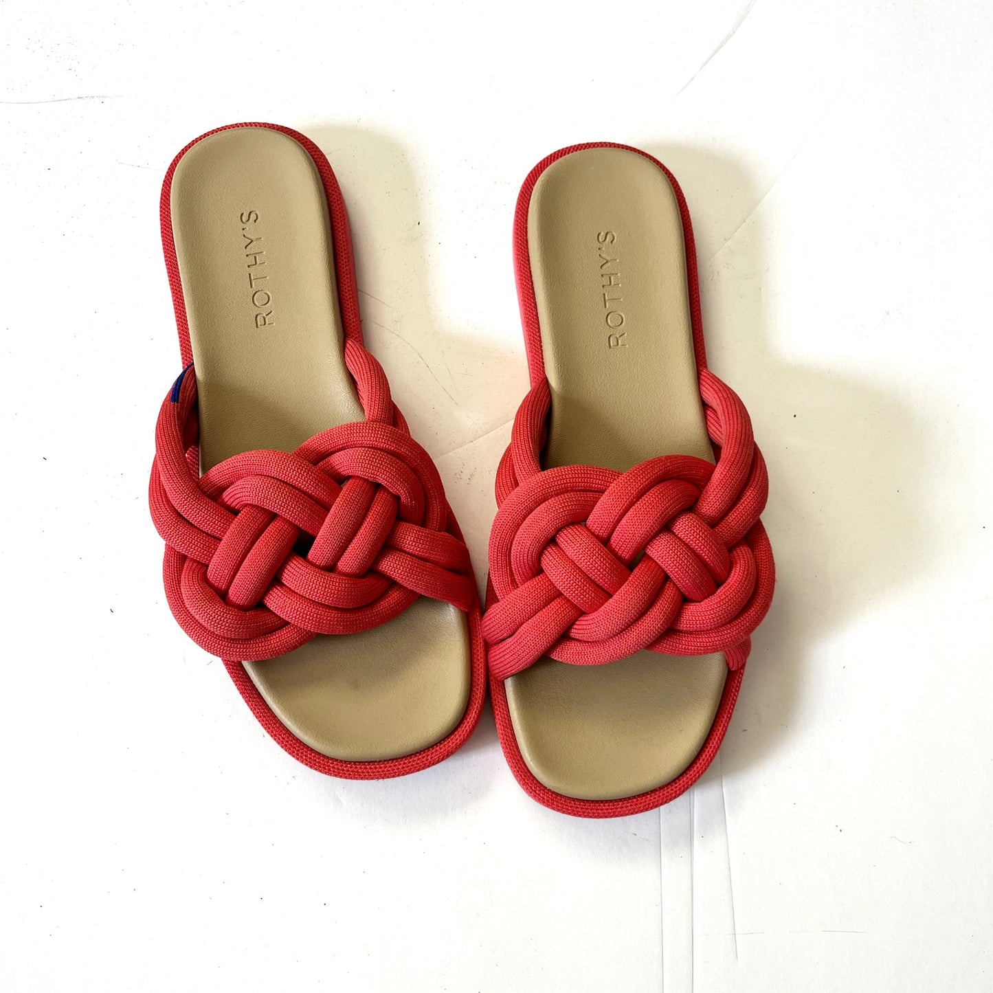 Rothy's Summer Sandal Red Hot Slides 7.5 or 7