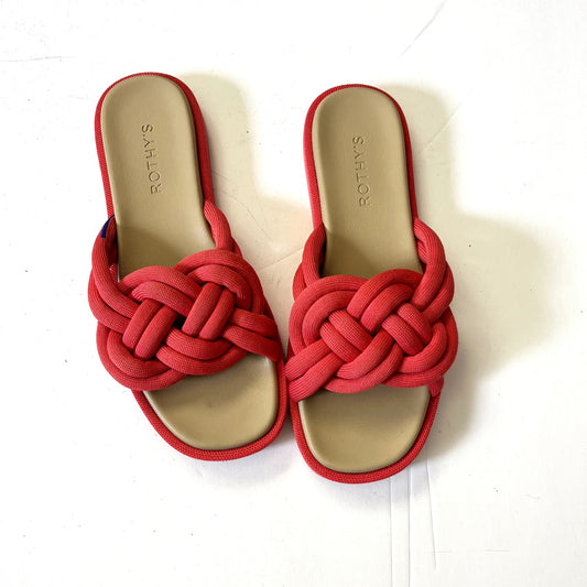 Rothy's Summer Sandal Red Hot Slides 7.5 or 7