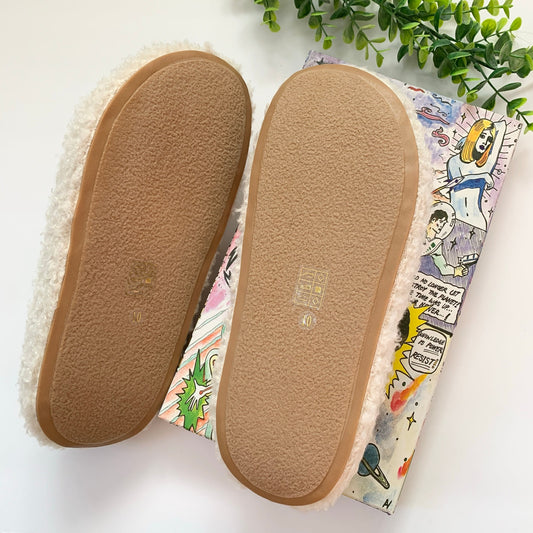Goodnight Slipper Jeffrey Campbell Ivory Fluffy 10 New in Box