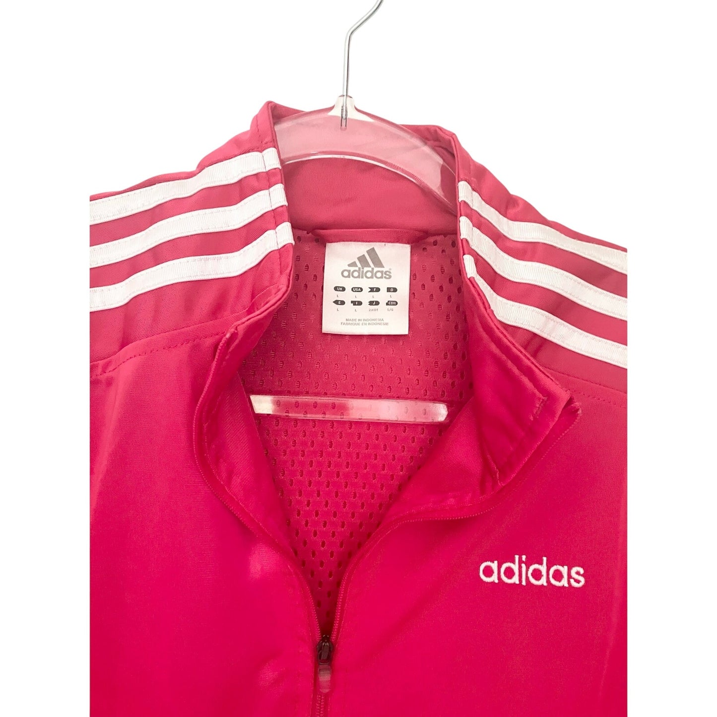 Adidas Classic Original Bright Pink Women's Track Jacket Pants Suit