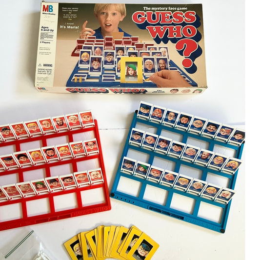 Guess Who Vintage 1991 Milton Bradley Board Game