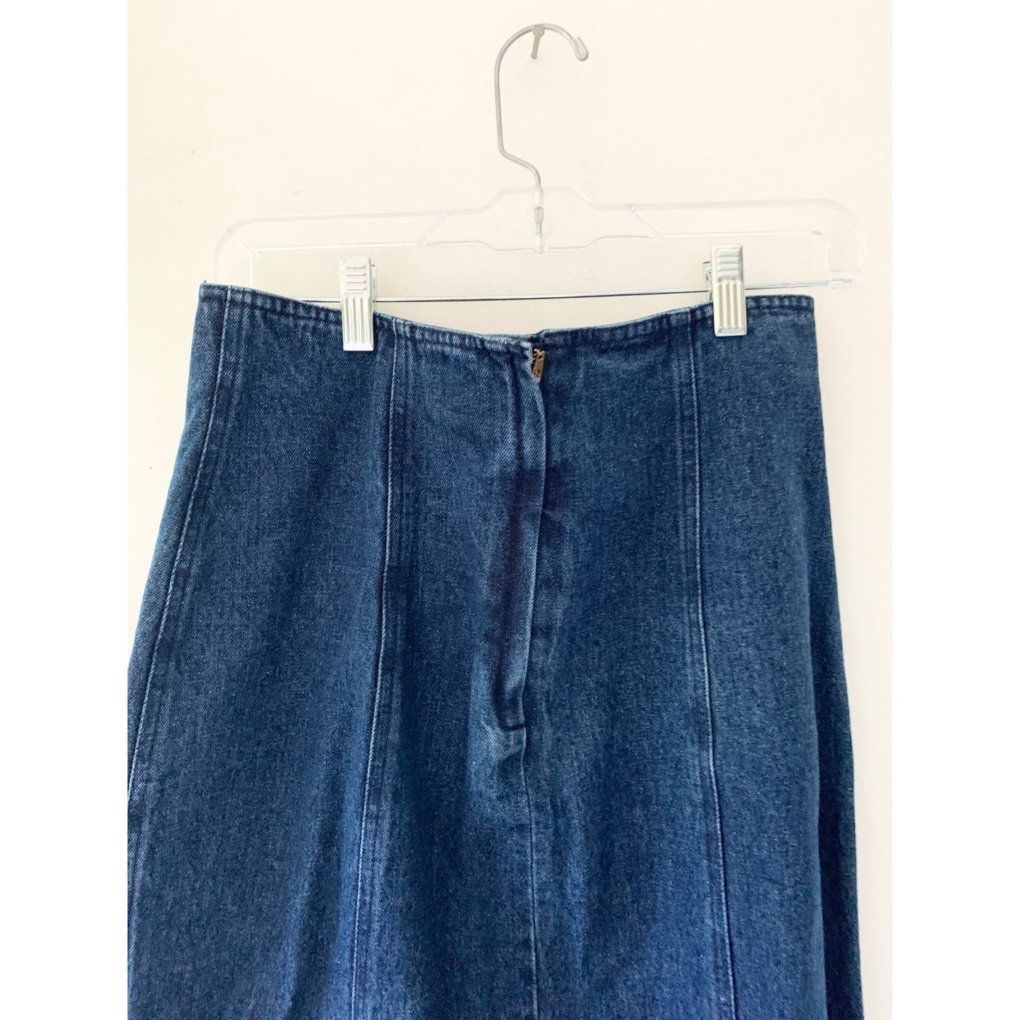 The Limited Vintage 90s Dark Denim Blue Jean Maxi Skirt