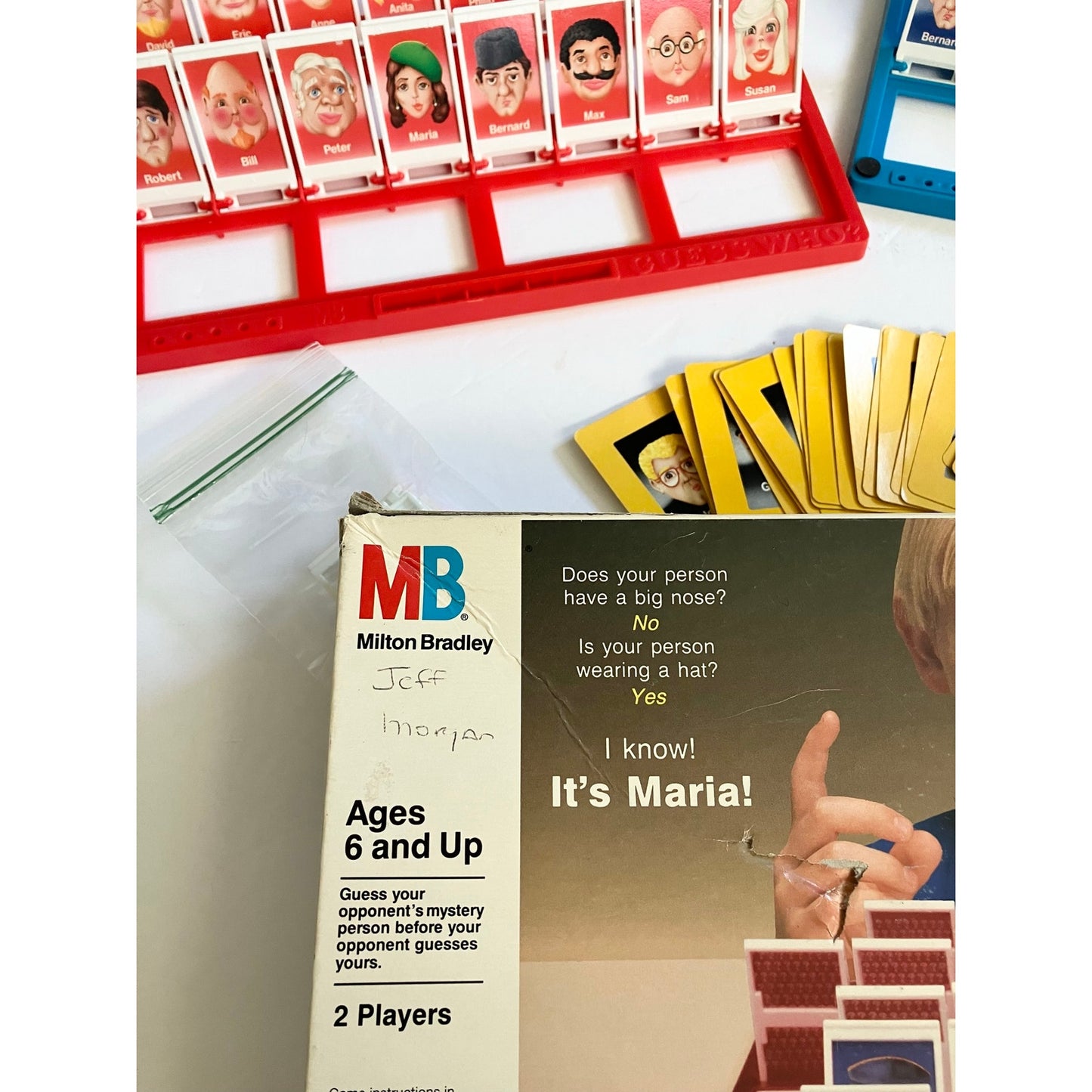 Guess Who Vintage 1991 Milton Bradley Board Game