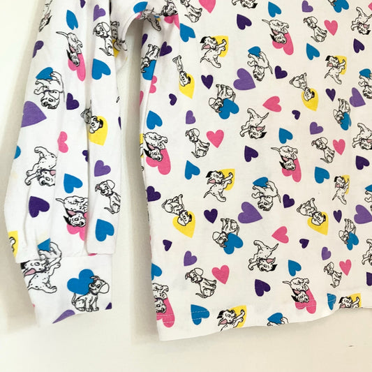 Vintage 90s 101 Dalmations Kids Turtleneck Sweater Large