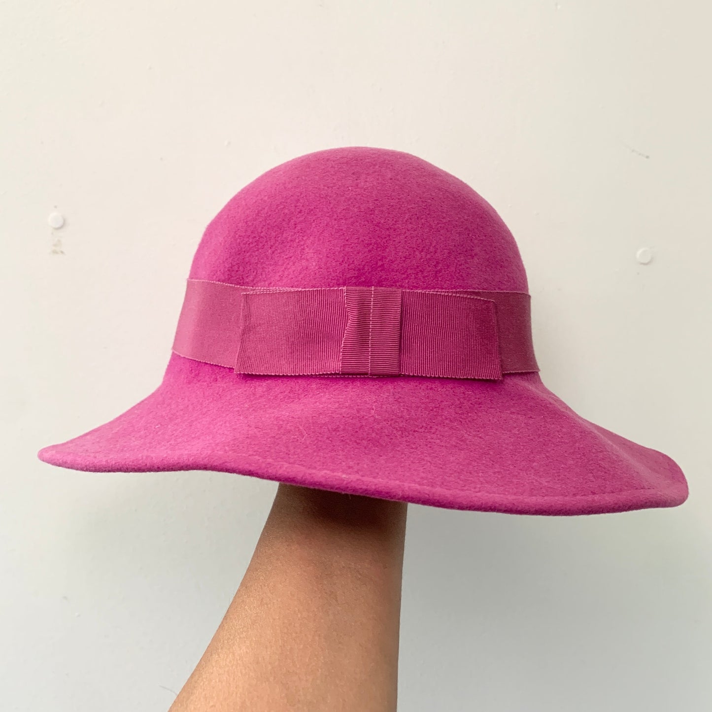 Doeskin Vintage Wool Felt Pink Hat