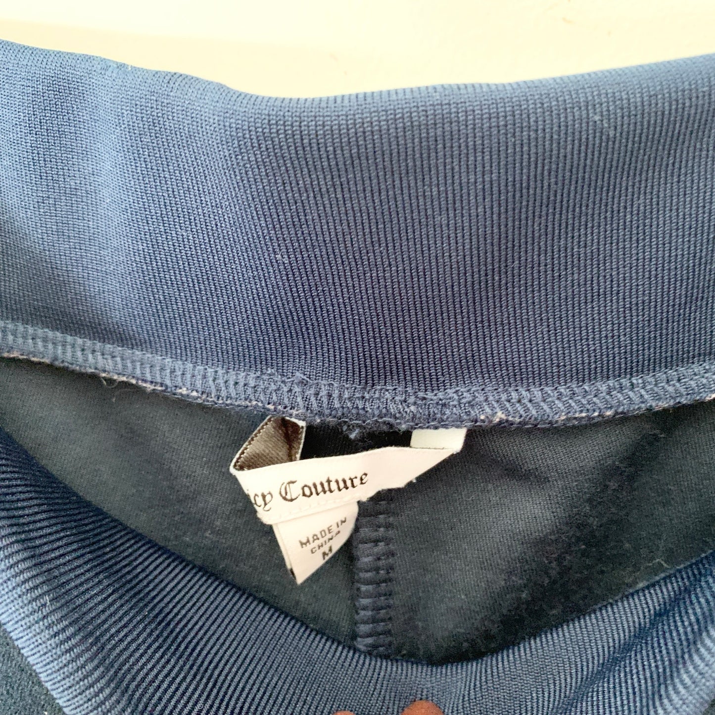 Juicy Couture OG Big Bling Velour Hoodie Regal Navy Blue Y2K