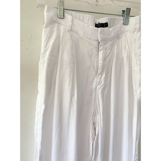 Vineyard Vines White Linen Blend Stretch Waist Pants Trousers