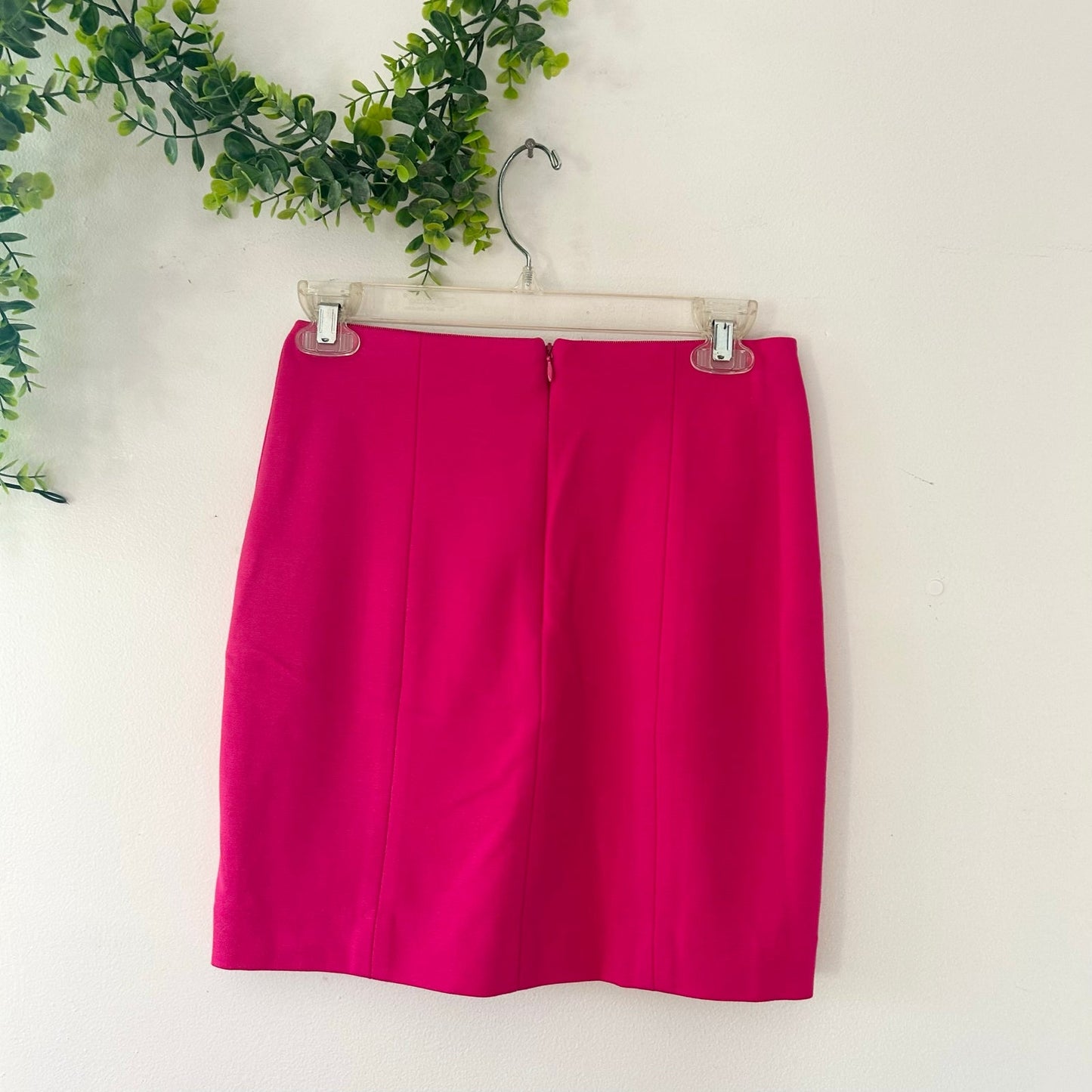 Ann Taylor Hot Pink Pointe Mini Pencil Skirt Petite