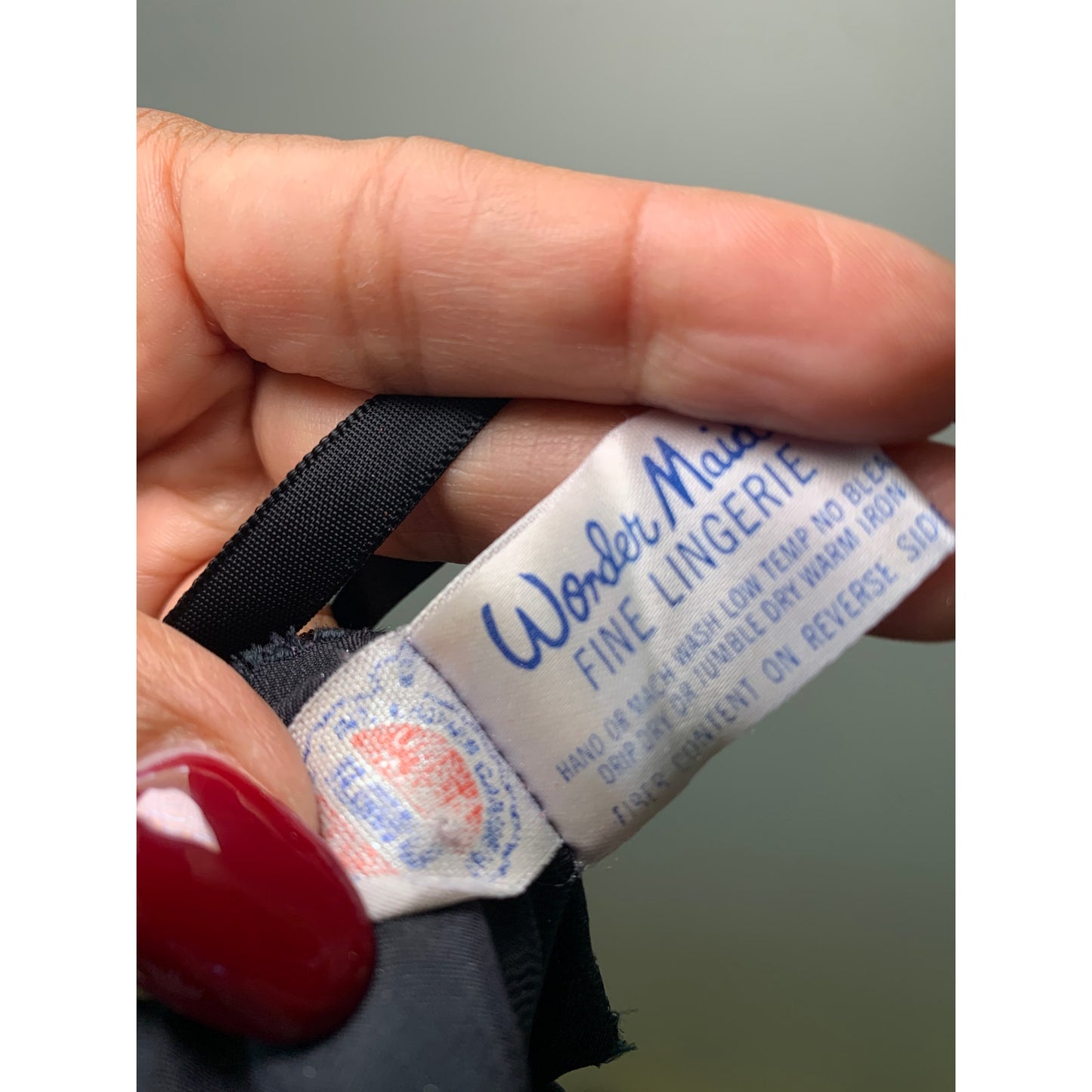 Wonder Maid Vintage 1970s Union Made Black Lingerie Chemise