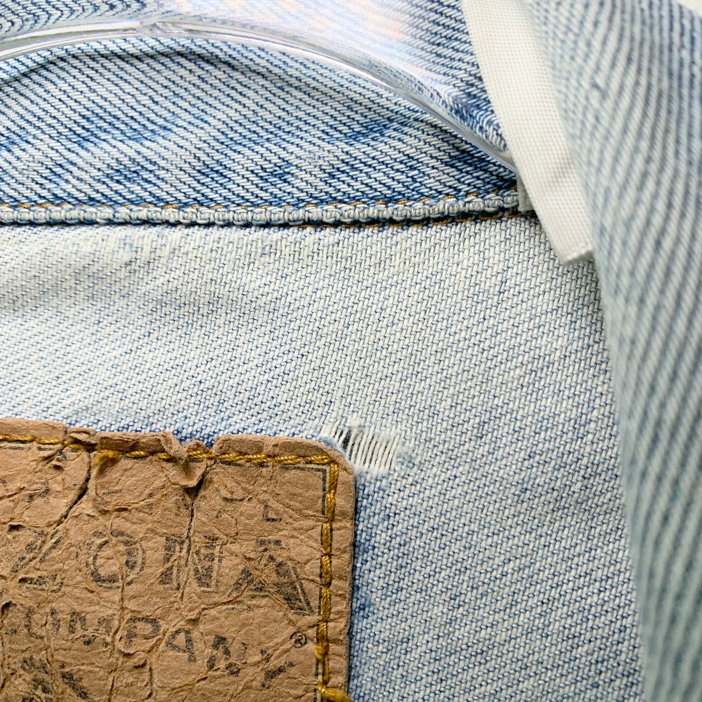 Arizona Jean Company Vintage Lightwash Denim Jean Jacket XL