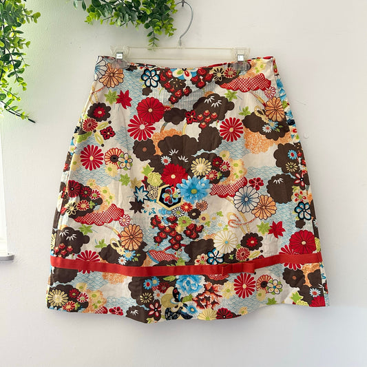 Good Clothes Vintage Y2K Floral Flower Power A-Line Skirt