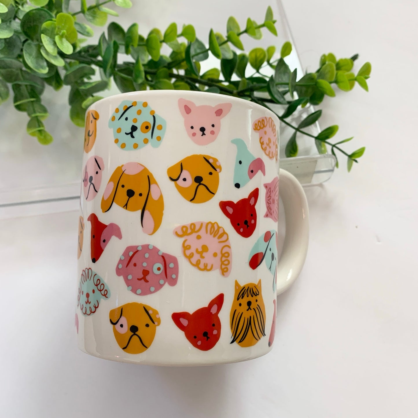 Parker Lane Dog Person White Multicolor Dogs Tea Coffee Mug 16 oz