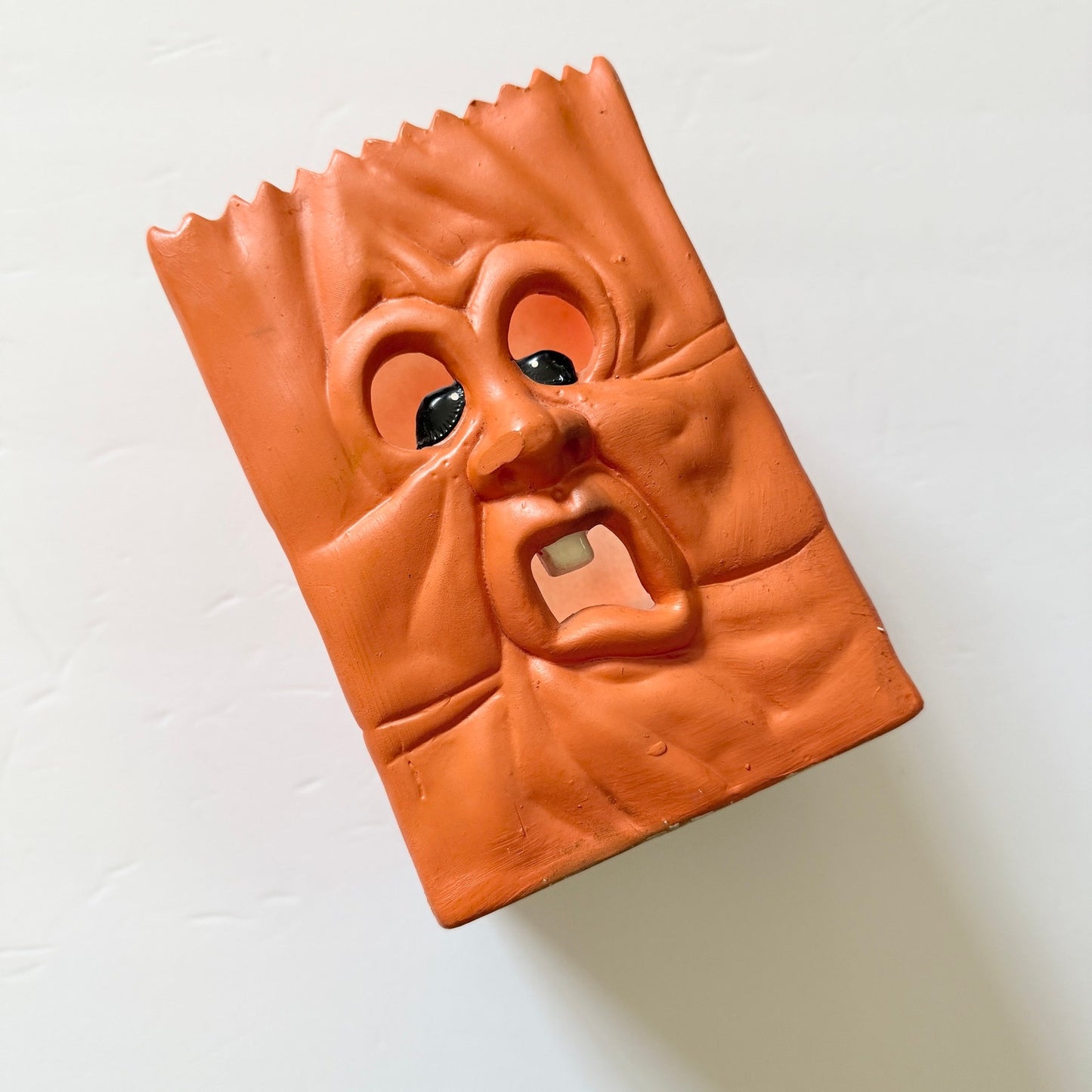 Vintage Ceramic Scared Bag Halloween Tealight Votive Candle Holder Robert Allan