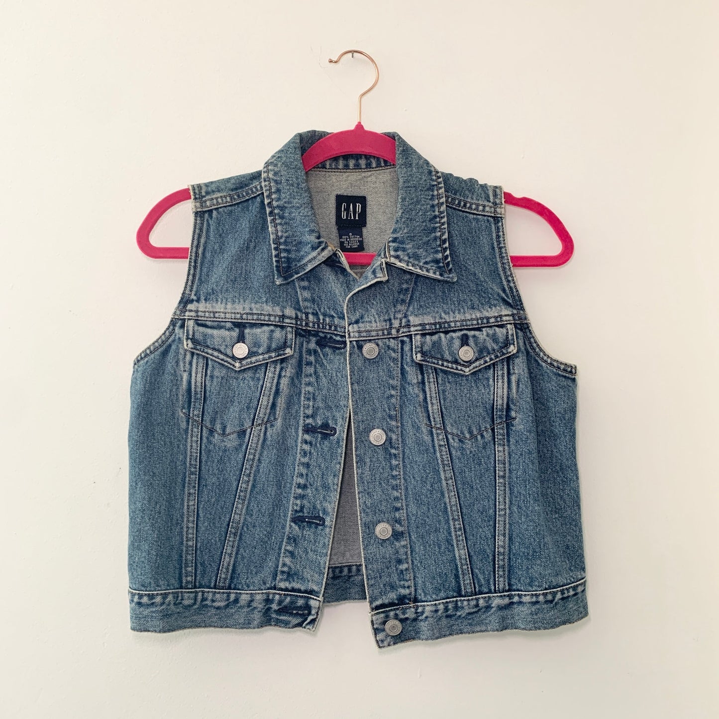 Vintage Gap Denim Jean Blue Vest