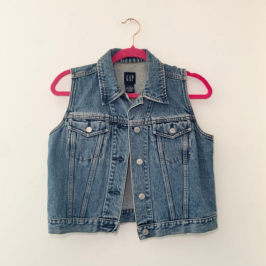 Vintage Gap Denim Jean Blue Vest