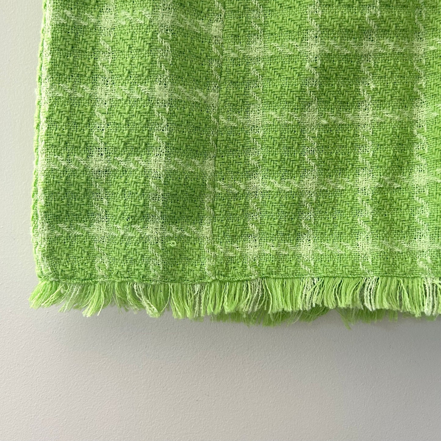 Walter Baker Laurette Tweed Chartreuse Lime Green Preppy Mini Skirt