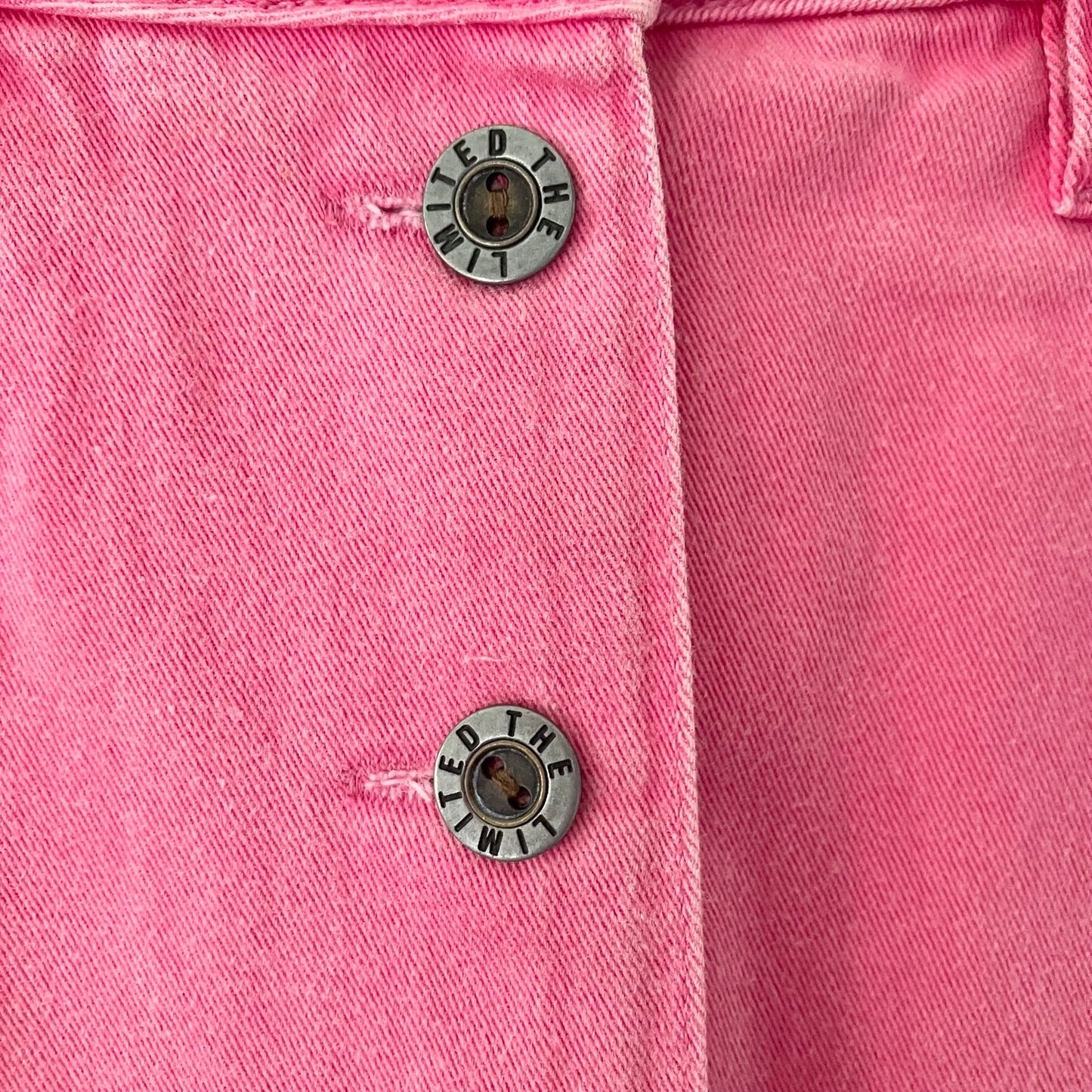 Vintage The Limited Pink Button Front Pencil Skirt