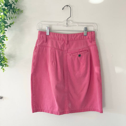 Vintage The Limited Pink Button Front Pencil Skirt