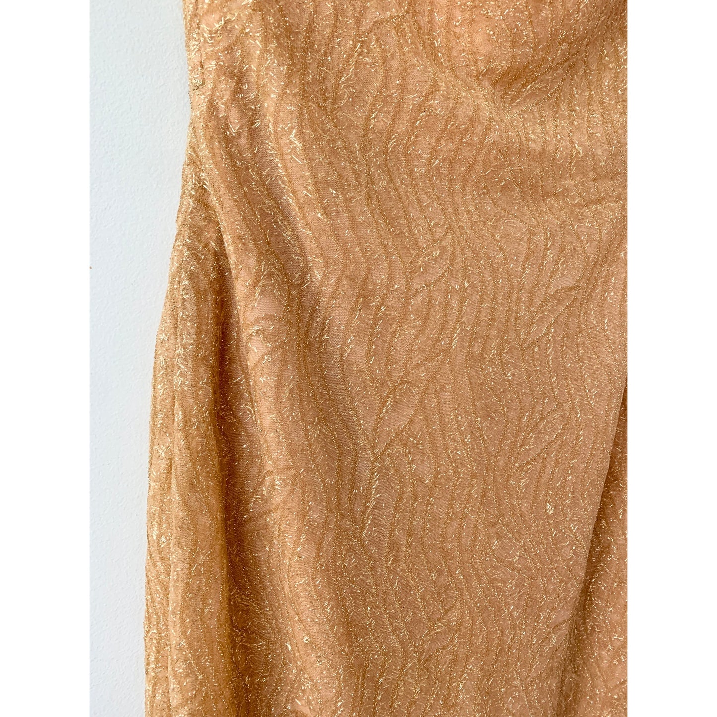 JESSICA MCCLINTOCK GUNNE SAX Vintage 80s 90s Gold Formal Homecoming Dress
