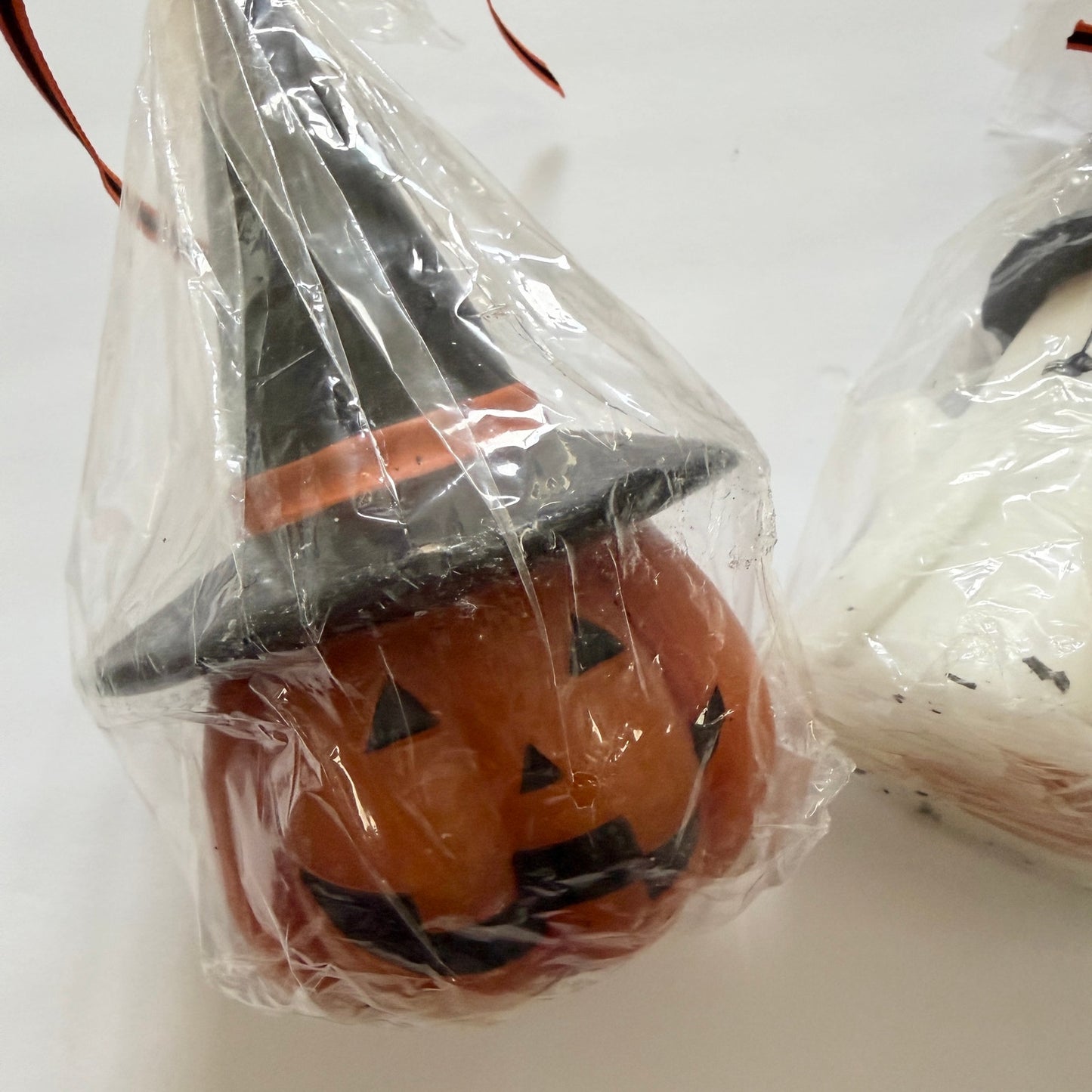 Vintage Bath and Body Works Set Halloween Pumpkin Spider Witch Ghost Wax Candles