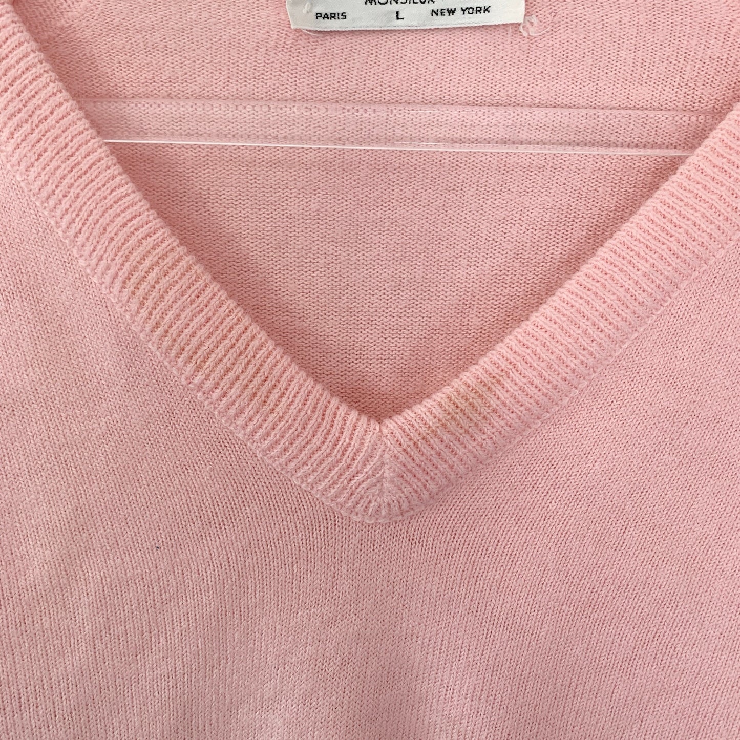 Christian Dior Monsieur Pink V Neck  Vintage Sweater