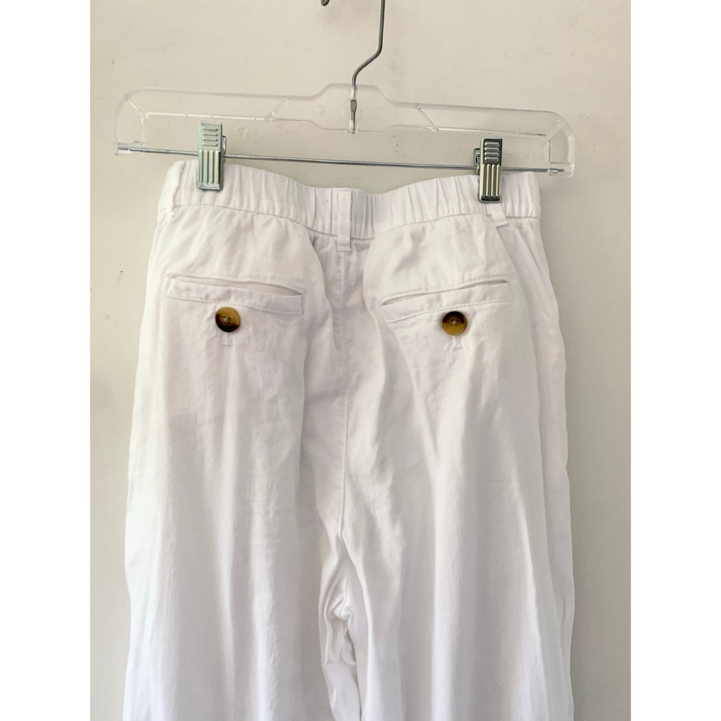 Vineyard Vines White Linen Blend Stretch Waist Pants Trousers