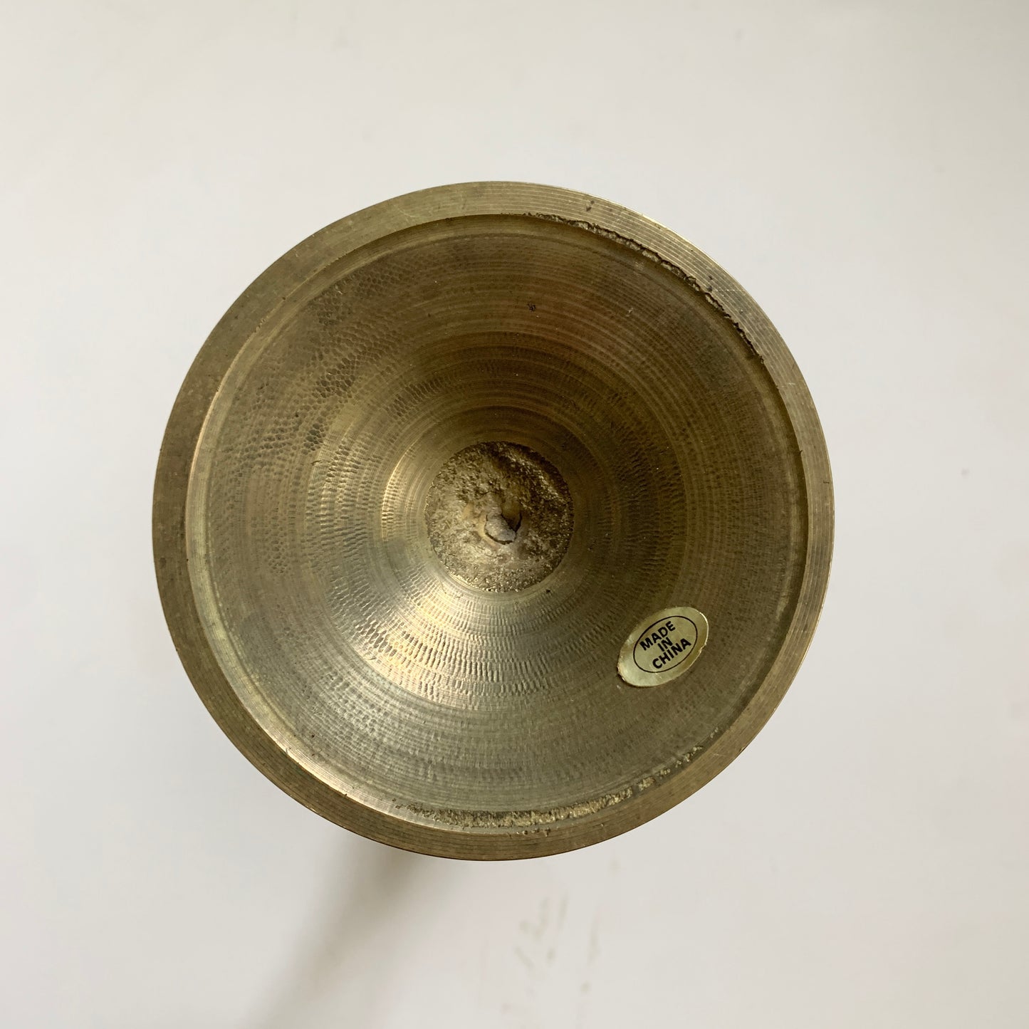 Vintage Gold Brass Candlestick and Candle Holders Set of 2