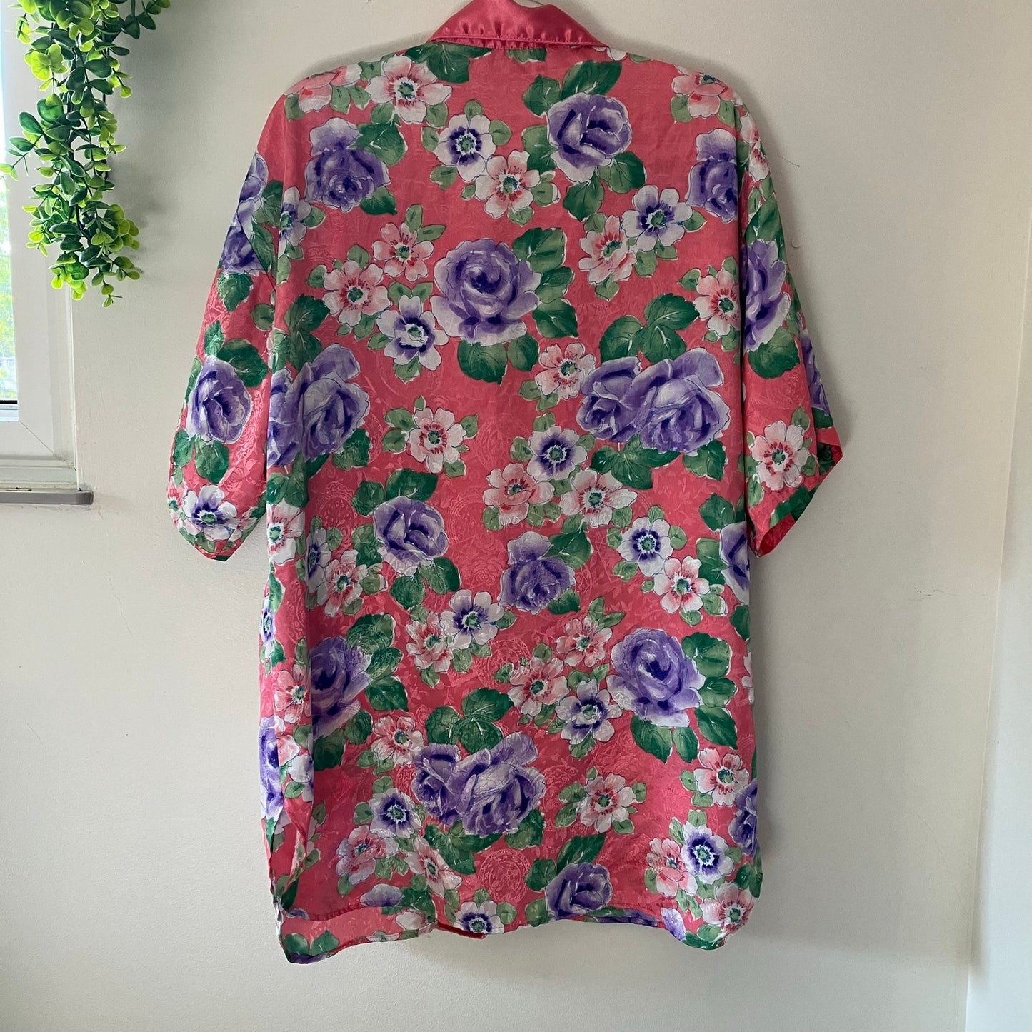 Victoria's Secret Vintage Gold Label Vintage Pink Purple Floral Night Shirt