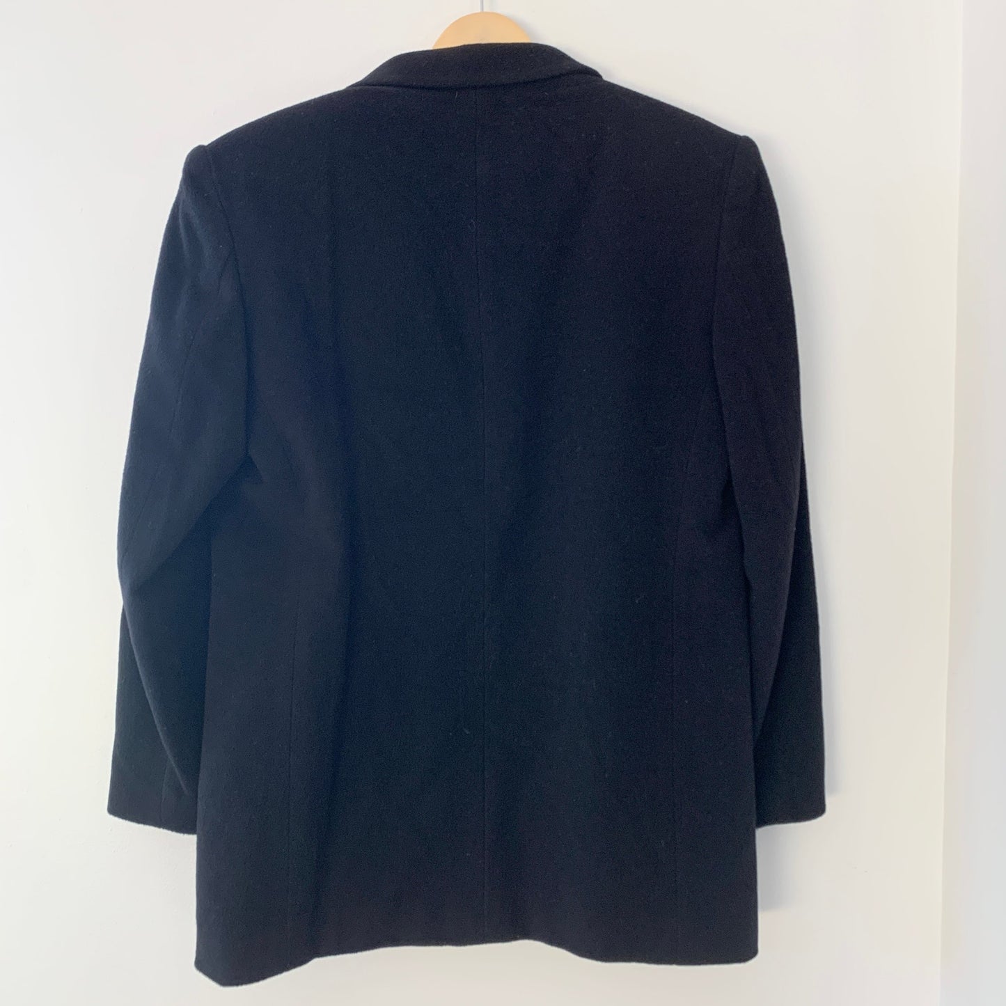 Express Vintage Wool Cashmere Black Relaxed Blazer Medium