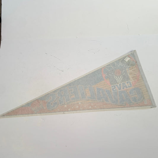Vintage Cleveland Cavaliers Basketball Pennant Flag Memorabilia