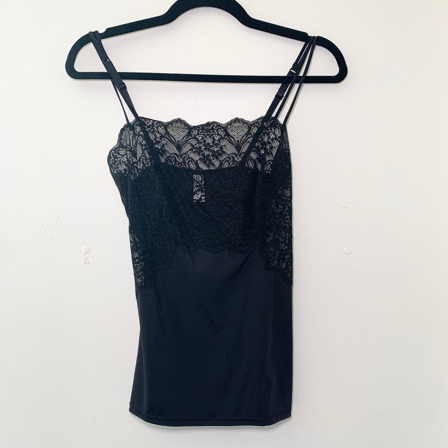 Wacoal Vintage Lace Camisole Black Tank Top